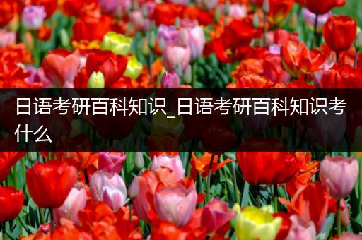 日语考研百科知识_日语考研百科知识考什么