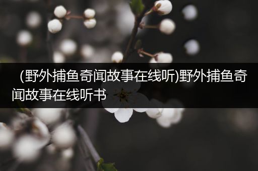 （野外捕鱼奇闻故事在线听)野外捕鱼奇闻故事在线听书
