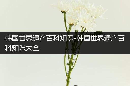 韩国世界遗产百科知识-韩国世界遗产百科知识大全