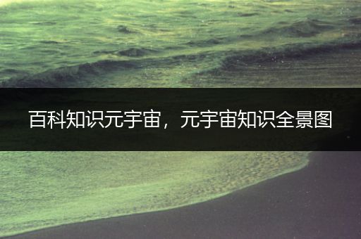 百科知识元宇宙，元宇宙知识全景图