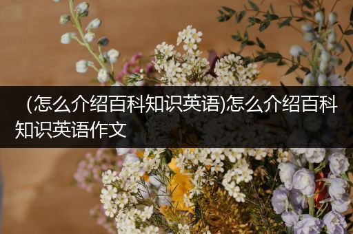 （怎么介绍百科知识英语)怎么介绍百科知识英语作文