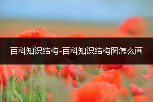 百科知识结构-百科知识结构图怎么画