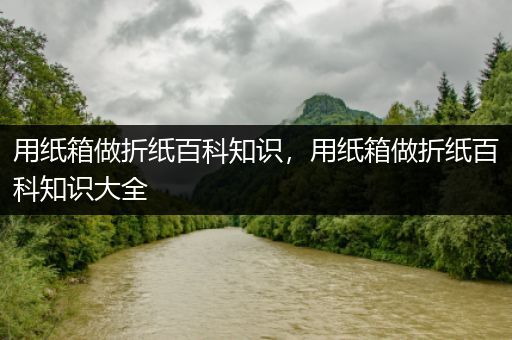 用纸箱做折纸百科知识，用纸箱做折纸百科知识大全