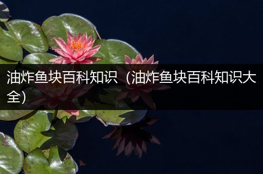 油炸鱼块百科知识（油炸鱼块百科知识大全）