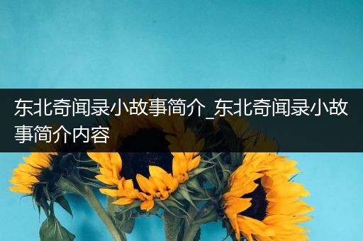 东北奇闻录小故事简介_东北奇闻录小故事简介内容