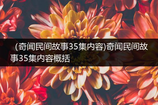 （奇闻民间故事35集内容)奇闻民间故事35集内容概括