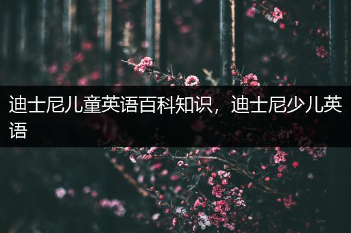 迪士尼儿童英语百科知识，迪士尼少儿英语