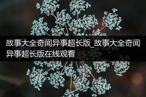 故事大全奇闻异事超长版_故事大全奇闻异事超长版在线观看