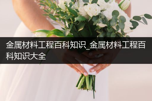 金属材料工程百科知识_金属材料工程百科知识大全