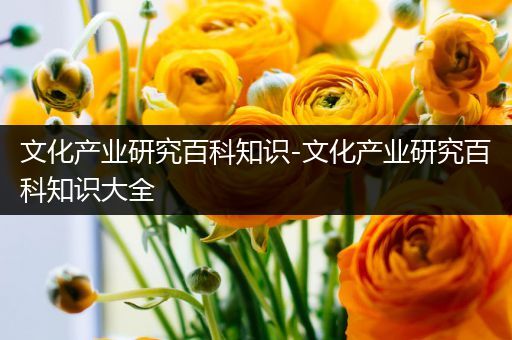 文化产业研究百科知识-文化产业研究百科知识大全