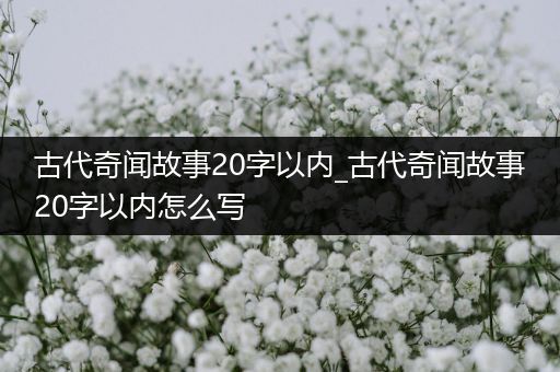 古代奇闻故事20字以内_古代奇闻故事20字以内怎么写