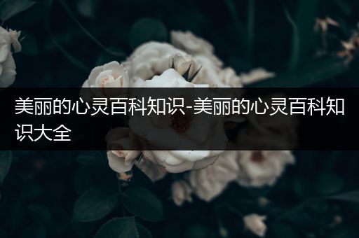 美丽的心灵百科知识-美丽的心灵百科知识大全