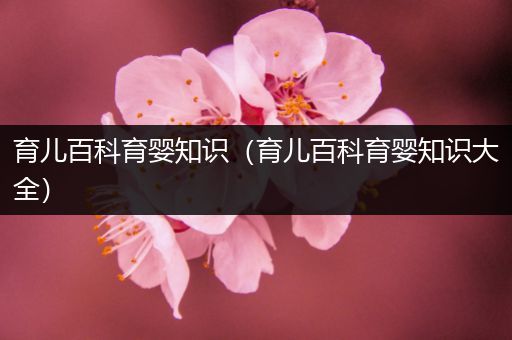 育儿百科育婴知识（育儿百科育婴知识大全）