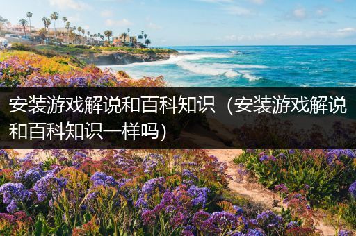 安装游戏解说和百科知识（安装游戏解说和百科知识一样吗）