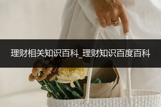 理财相关知识百科_理财知识百度百科