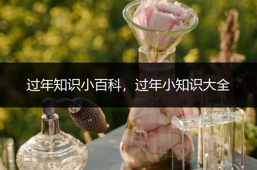 过年知识小百科，过年小知识大全