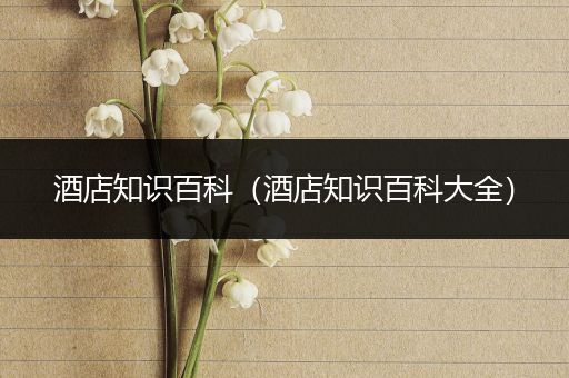 酒店知识百科（酒店知识百科大全）