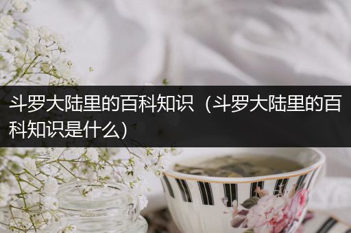 斗罗大陆里的百科知识（斗罗大陆里的百科知识是什么）