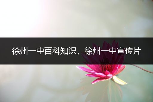 徐州一中百科知识，徐州一中宣传片