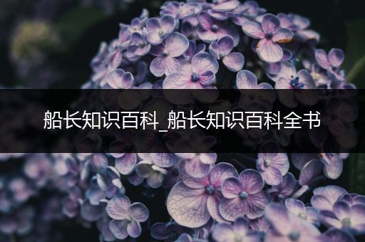 船长知识百科_船长知识百科全书