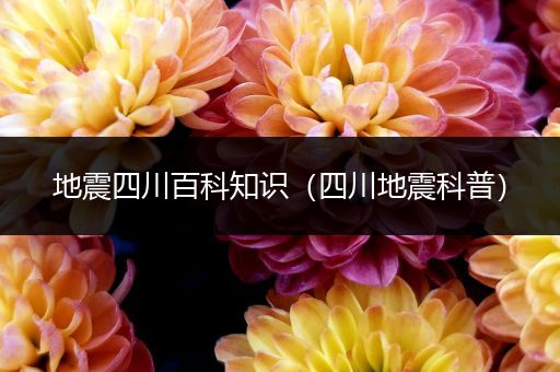 地震四川百科知识（四川地震科普）