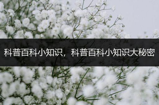 科普百科小知识，科普百科小知识大秘密