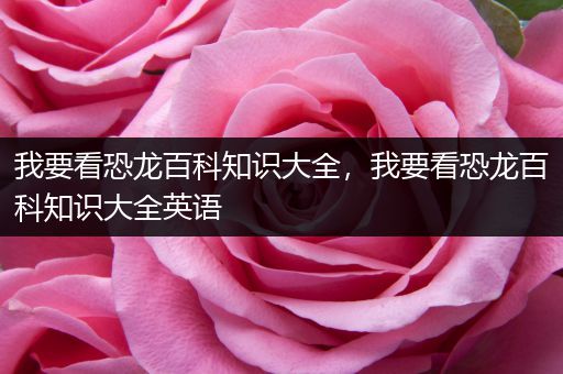我要看恐龙百科知识大全，我要看恐龙百科知识大全英语