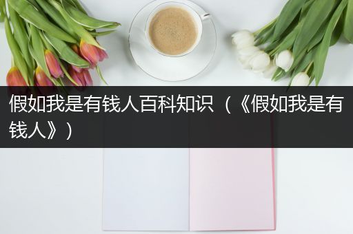假如我是有钱人百科知识（《假如我是有钱人》）
