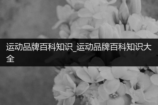 运动品牌百科知识_运动品牌百科知识大全