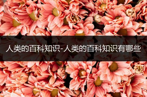 人类的百科知识-人类的百科知识有哪些