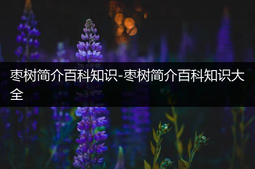 枣树简介百科知识-枣树简介百科知识大全