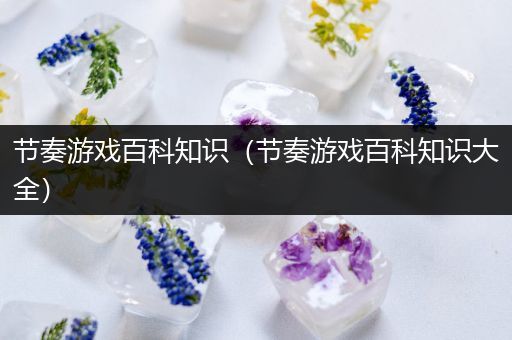 节奏游戏百科知识（节奏游戏百科知识大全）