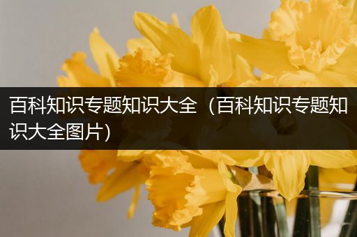 百科知识专题知识大全（百科知识专题知识大全图片）