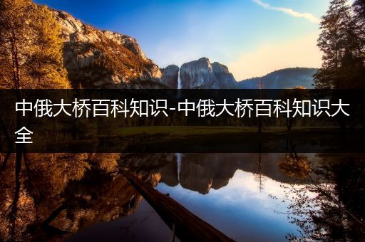中俄大桥百科知识-中俄大桥百科知识大全