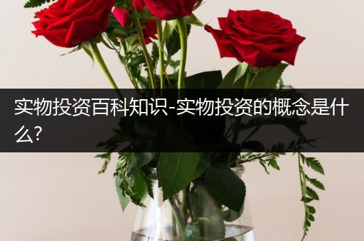 实物投资百科知识-实物投资的概念是什么?
