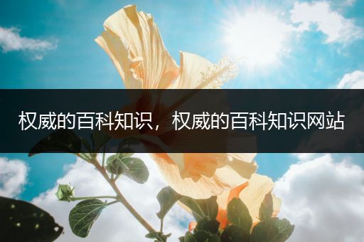 权威的百科知识，权威的百科知识网站