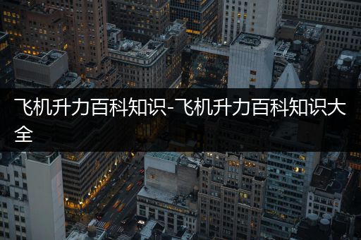 飞机升力百科知识-飞机升力百科知识大全