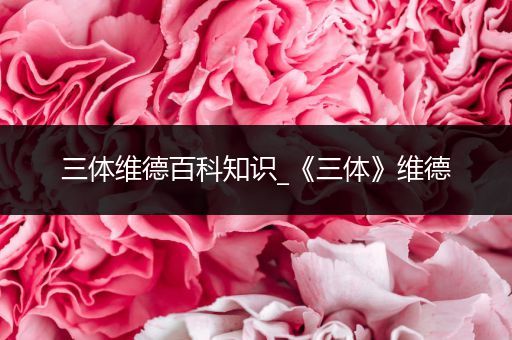 三体维德百科知识_《三体》维德