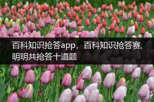 百科知识抢答app，百科知识抢答赛,明明共抢答十道题