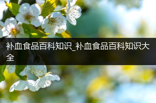 补血食品百科知识_补血食品百科知识大全
