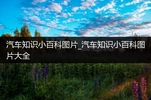 汽车知识小百科图片_汽车知识小百科图片大全