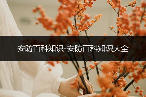 安防百科知识-安防百科知识大全