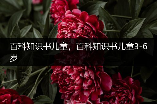 百科知识书儿童，百科知识书儿童3-6岁