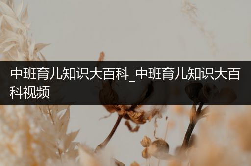 中班育儿知识大百科_中班育儿知识大百科视频