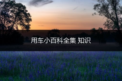 用车小百科全集 知识