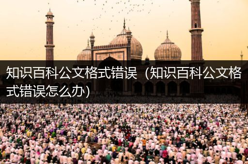 知识百科公文格式错误（知识百科公文格式错误怎么办）