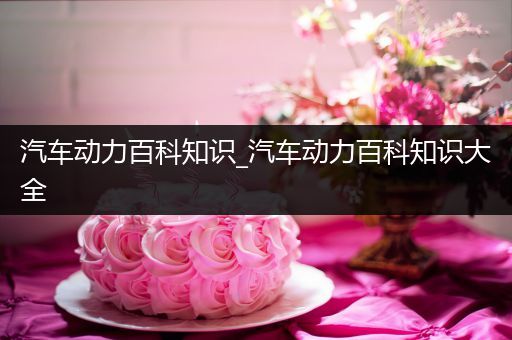 汽车动力百科知识_汽车动力百科知识大全