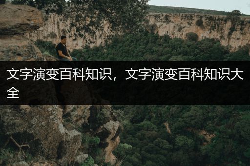 文字演变百科知识，文字演变百科知识大全