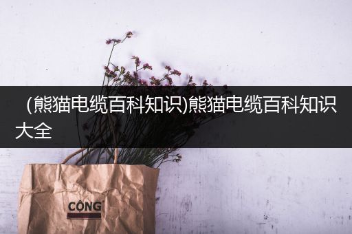 （熊猫电缆百科知识)熊猫电缆百科知识大全