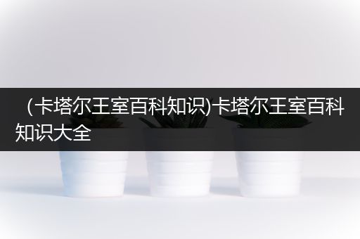 （卡塔尔王室百科知识)卡塔尔王室百科知识大全